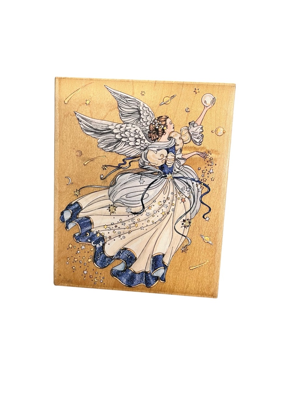 Stamps Happen #90232 Angel of Harmony Rubber Stamp Laine Gordon Unused USA Made